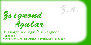 zsigmond agular business card